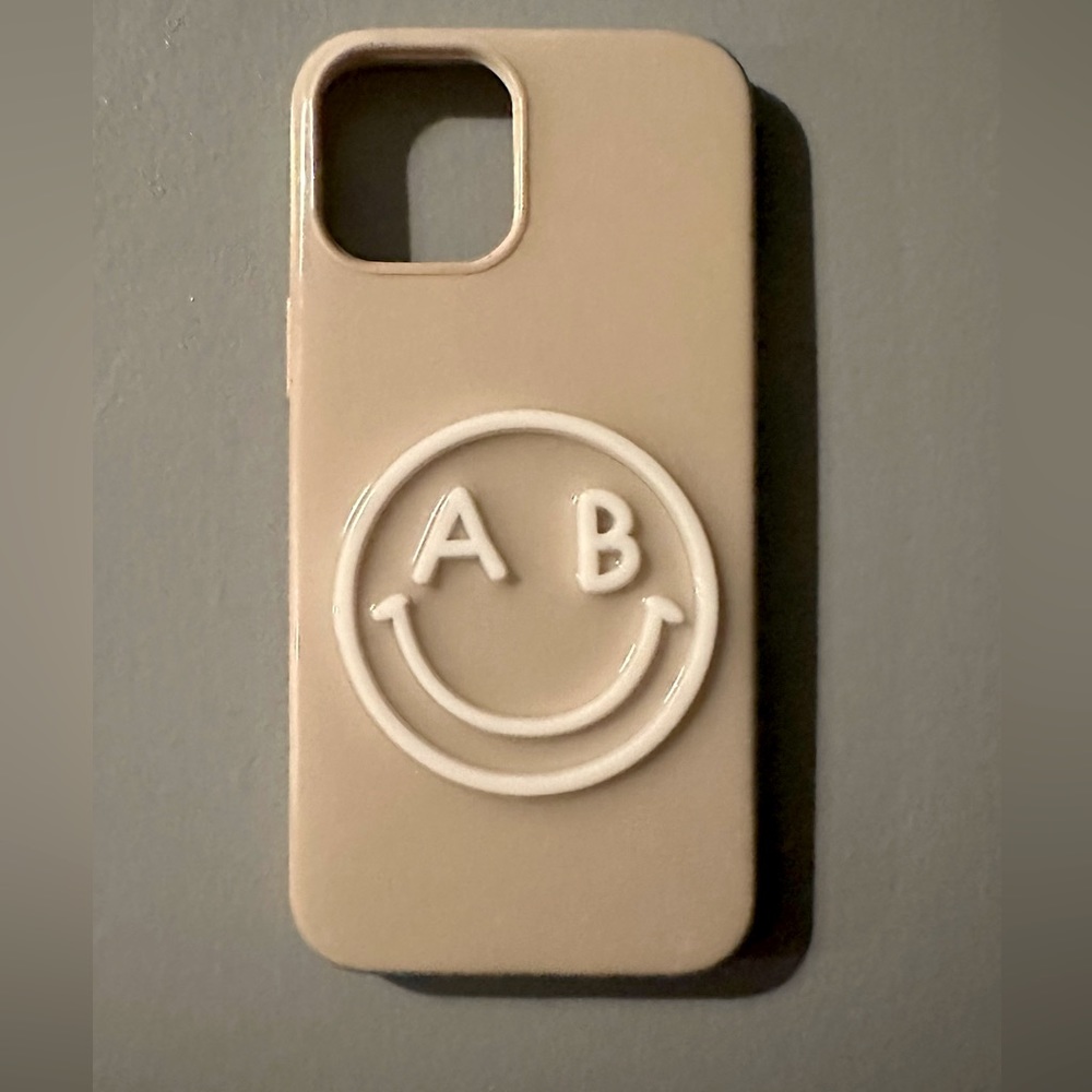 All Smiles Custom iPhone 12 Pro MaxCase: Tan / White